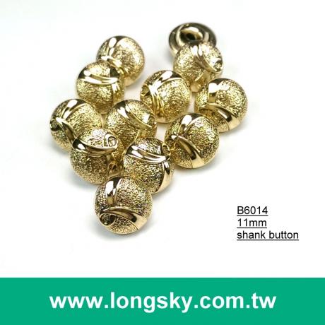 (#B6014/11mm) Taiwan fancy gold plated 18L small plastic shank button maker