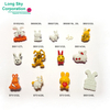 Easter holiday cute bunny, rabbit, carrot, egg, chicken Spring decorative craft button