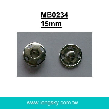 (#MB0233/12mm) metal sewing on press snap button for skirt