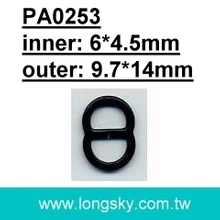 (PA0253/6mm) metal buckle accessories for dress strap