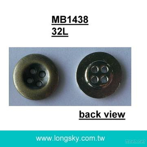 (MB1438/32L) 20mm metal 4 holes sewing button for coats