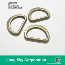 (#DRZ0003/13mm inner) flat D-ring buckle for small strap belt