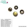 (MB15) Coated top brass press snap buttons for leather garments