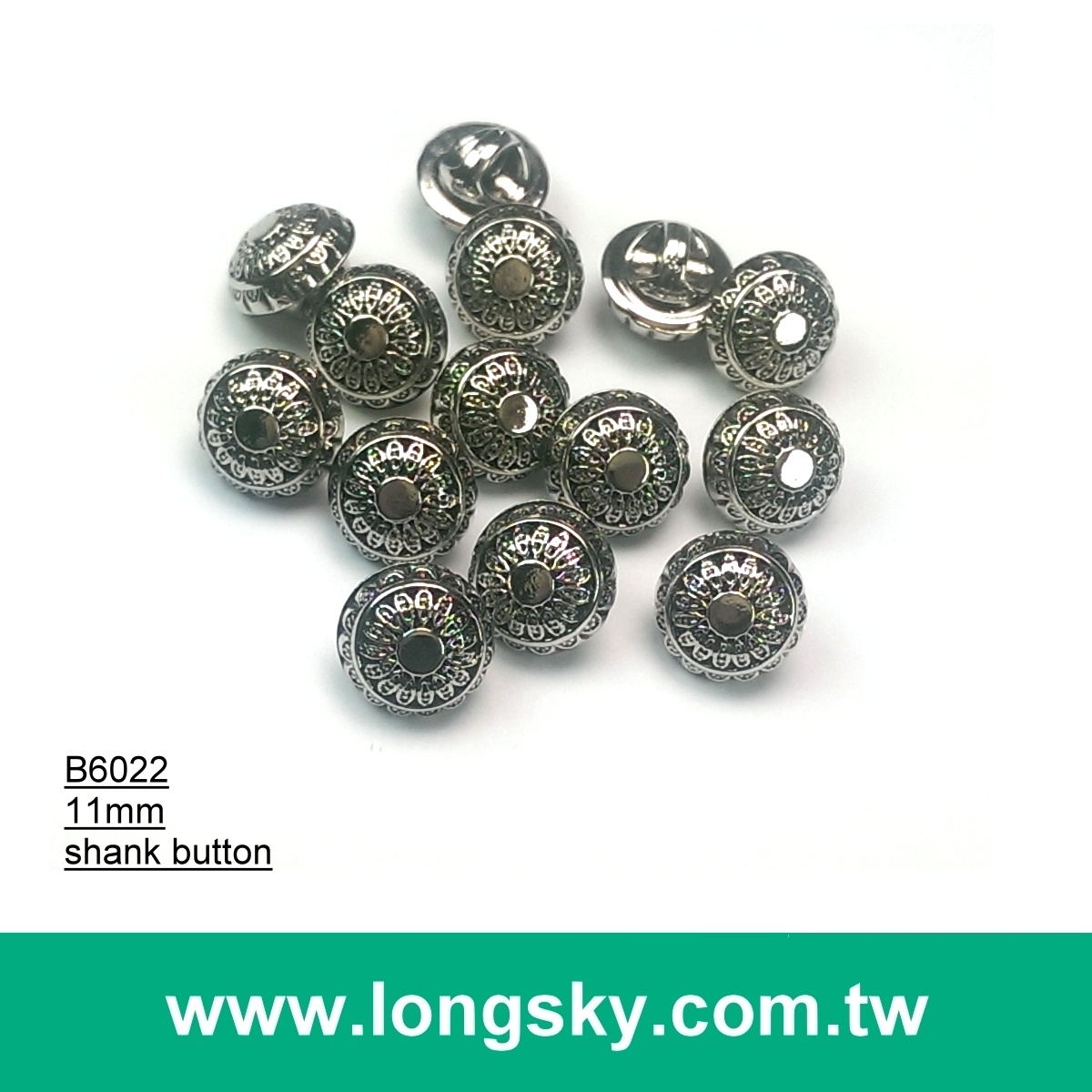 (#B6022/11mm) gold with black metallic sun pattern plastic buttons for stylish shirts from Taiwan