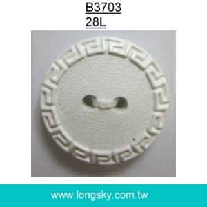 (#B3703/28L) 2 holes nylon chinese pattern button for garments