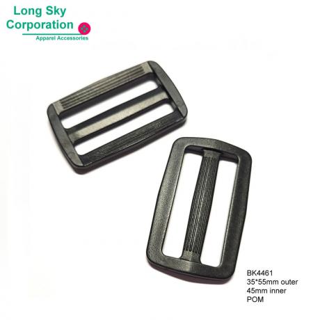 (#BK4461/45mm inner 1.75") plastic belt adjuster buckle, belt slider buckle