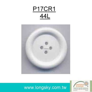 (#P17CR1) 44L Large dyeable plastic polyester coat button for smock coat