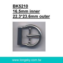 U-shaped Zinc belt buckle with prong (#BK5210/16.5mm inner)