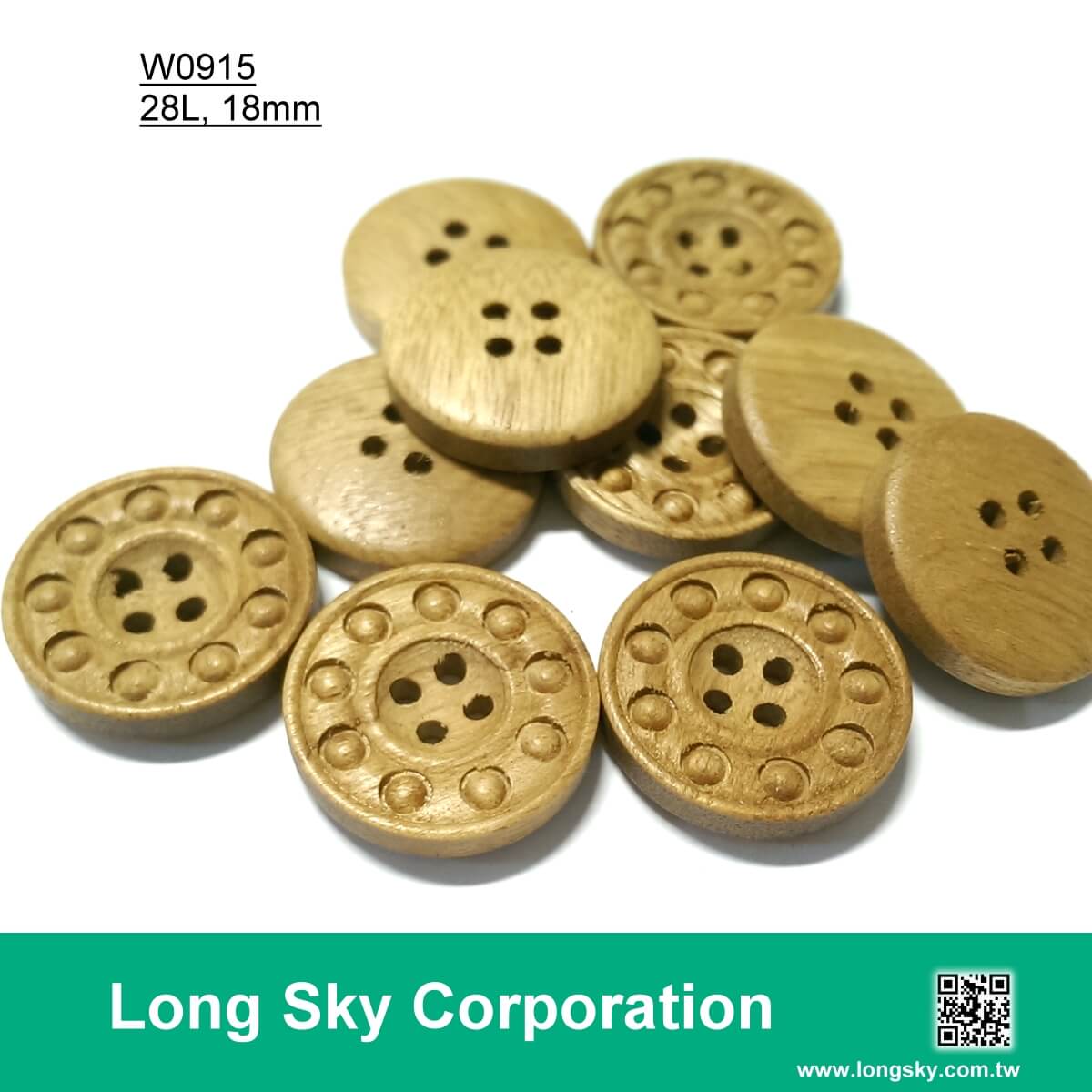 (#W0915) 4 hole new design fashion wooden buttons for coats
