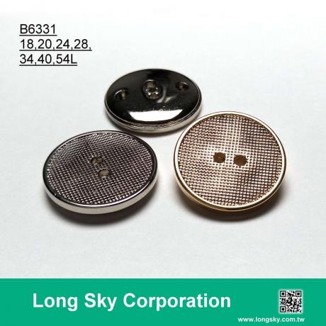(B6331/18L,20L,24L,28L,34L,40L,54L) 2 hole gold plating abs shirt button and suit button
