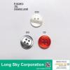 (P1639F2) 18L white, grey, bright red imitation shell classical polo shirt button