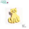 (B3407) Novelty decorative cat button for kids