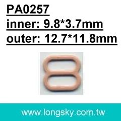 (PA0257/10mm) standard size metal bra strap ring