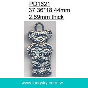 Bear pendant accessory for garments (#PD1621)