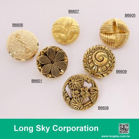 antique gold plated shank back suit buttons, B66-1_2