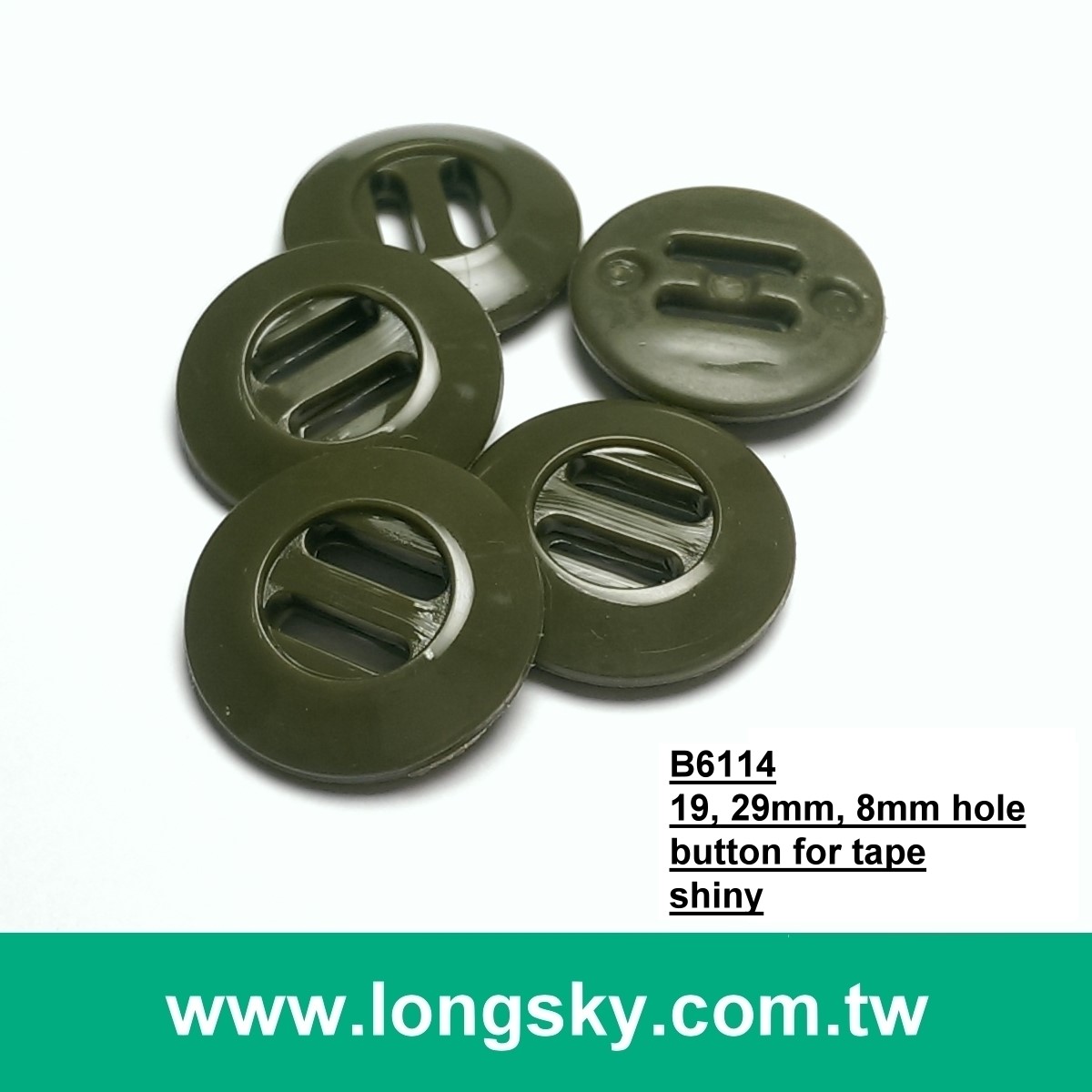 (#P1102) Customized military 2 big wide hole plastic button