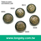 (#B6064/21mm) New 2 piece assembled metal looked button for fashion garment