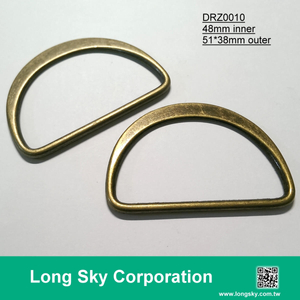 (#DRZ0010/48mm inner) flat D shape ring buckle for wide fabric webbing belt