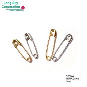 (SP0000B) 18mm, 23mm small brass safety pins for garment brand tag