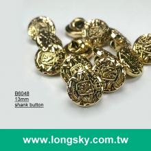 (#B6048/13mm) royal style small shank decorative button for clothing