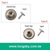 (#MB2801A) 17mm metal jean button