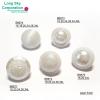 (B6670~B6674) white pearl finish plastic made garment buttons