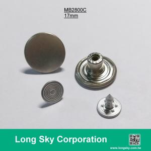 (#MB2800C) 17mm metal jean button