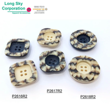 (#P2616R2~P2618R2) special stone effect polyester resin designer coat button