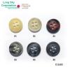 (#P1526R) 18L, 14L imitation horn rod polyester button for casual shirt